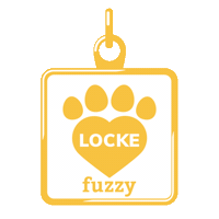 Locke Dogtag Sticker by Fuzzy Pet Health