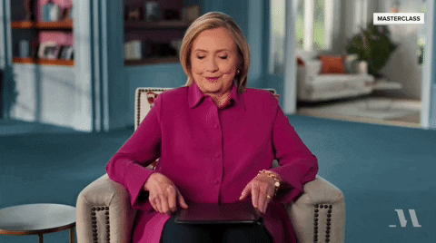 Hillary Clinton Reading GIF by GIPHY News