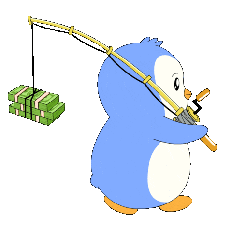 Money Penguin Sticker by Pudgy Penguins