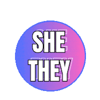 Echo Pronouns Sticker by Day of Pink