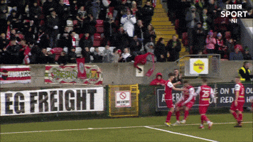 Celebrate Pick Me Up GIF by Cliftonville Football Club