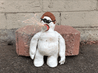 odewilliesfunkybunch fire pop character explosion GIF