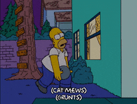 throwing homer simpson GIF