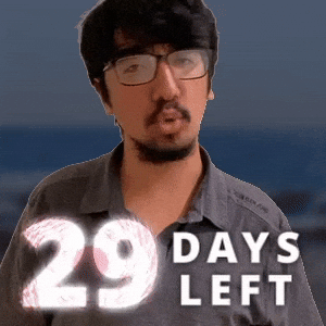 29 DAYS LEFT