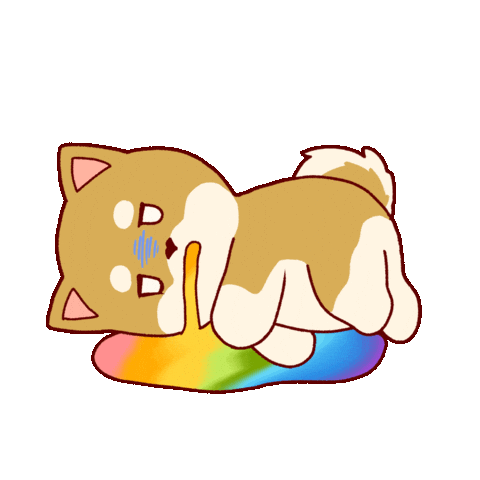 kuromies_xxx reaction dog sticker gross Sticker