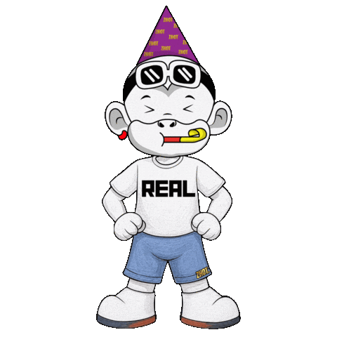 Real Life Party Hard Sticker by Zhot Shop