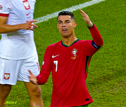 Angry Cristiano Ronaldo GIF