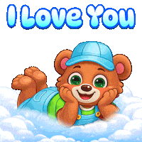 I Love You Flirt Sticker by Lucas and Friends by RV AppStudios