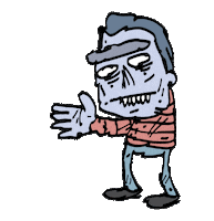 Hands Up Hello Sticker
