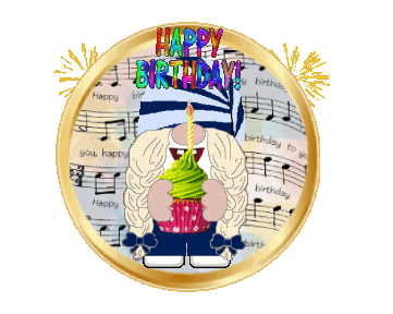 Happy Birthday Gnome Sticker