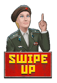 Swipe Up Soviet Sticker by AgentVegan