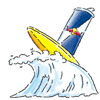 surf surfing Sticker by Red Bull