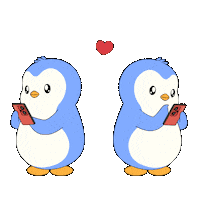 Text Love Sticker by Pudgy Penguins