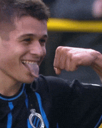 Supporters Blauw-Zwart GIF by Club Brugge
