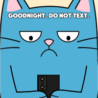 Blue Cat Buenas Noches GIF