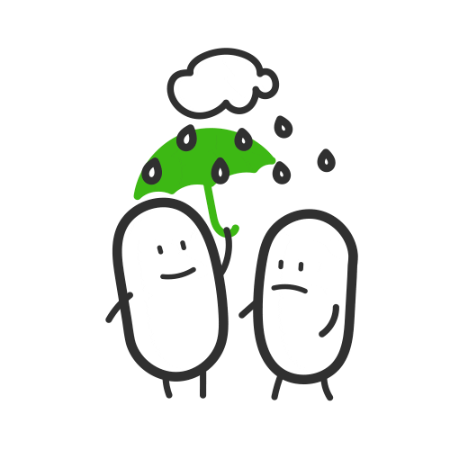 TicTac_Belgium rainy day tic tac be gentle gentle message Sticker