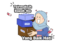Thanks Shopee Sticker by Aplikasi Super