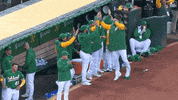 Happy Major League Baseball GIF by Oakland Athletics