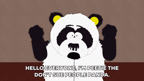 sad panda GIF by South Park 