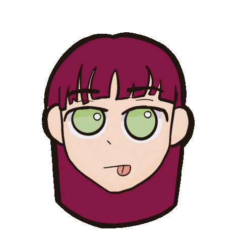 Aya Bangs Sticker