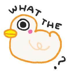 ugagoo giphyupload wtf duck calm Sticker