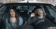 Deezer music fun car girls GIF