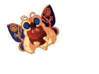 Fluttering Godzilla Vs Mothra Sticker by Abominable Toys