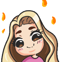 On Fire Girl Sticker by Ellienka