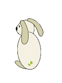 Osterhase Sticker by Kriestengarten