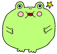 Cartoon Frog Sticker by pey chi