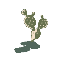 Dessert Cactus Sticker by The Landmark Project