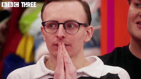 Nervous Uh Oh GIF by BBC Three