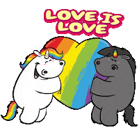 Love Is Love Fun Sticker by Pummeleinhorn