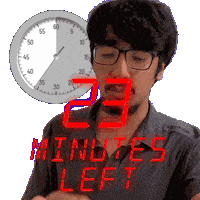 23 Minutes Sticker