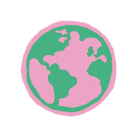 vintagesupplyclothing vintage world earth planet Sticker