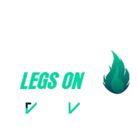 Fitvisorfitness legs on fire fitvisor fitvisorfitness Sticker