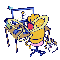 magicalcorneranimator graphic designer cuac cuac design sebas ilustrando Sticker