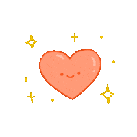 softlyirene love heart kawaii love cute heart Sticker