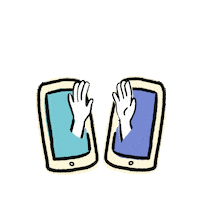 High Five Social Media Sticker