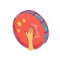 Drum Drumming Sticker