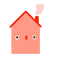 Pink Home Sticker by Elena
