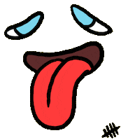 Tired Face Sticker by sketchnate