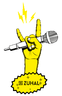 Rock Hand Sticker by Zuhal Müzik