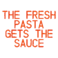baldothesaucypasta pasta athens lunchbreak freshpasta Sticker