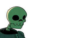 Joakersblog reaction skeleton knight jaw GIF