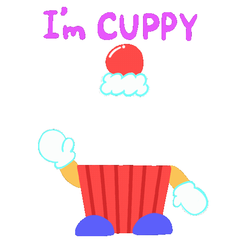 Cream Cupcake Sticker