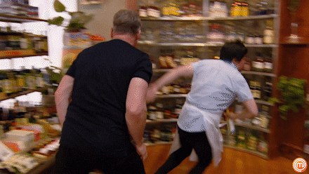 Gordon Ramsay Running GIF by MasterChefAU