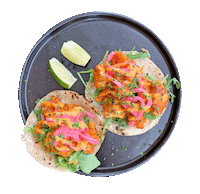 vegan tacos Sticker by foodbabyny