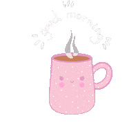 Good Morning Pink Sticker