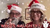 Bad Santa Happy Holidays GIF by Linda Rey & Trevor